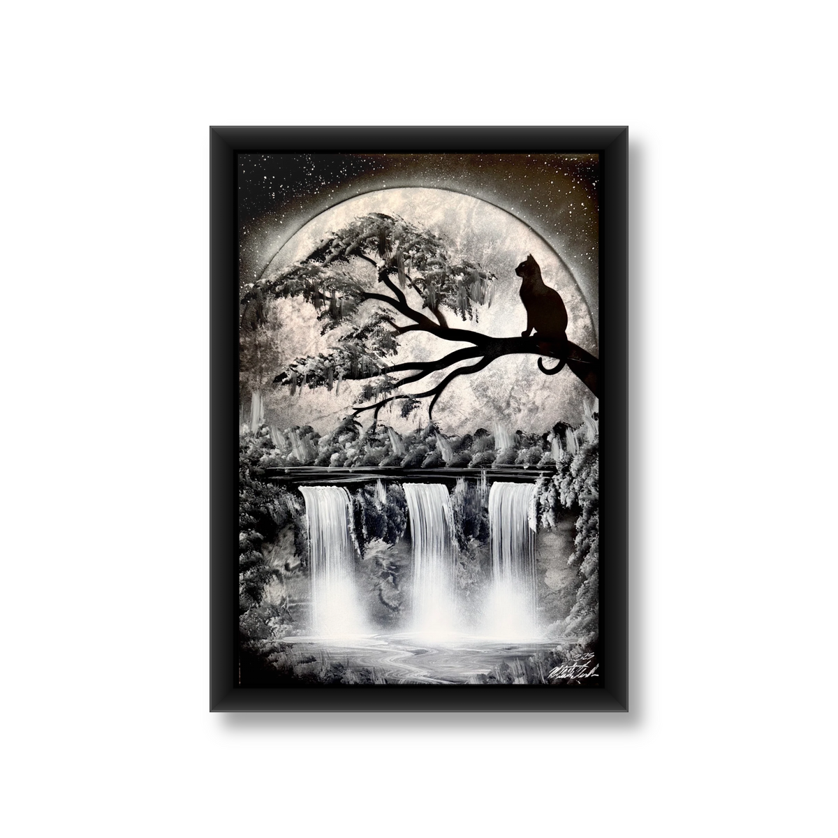 Moonlit Cat Falls