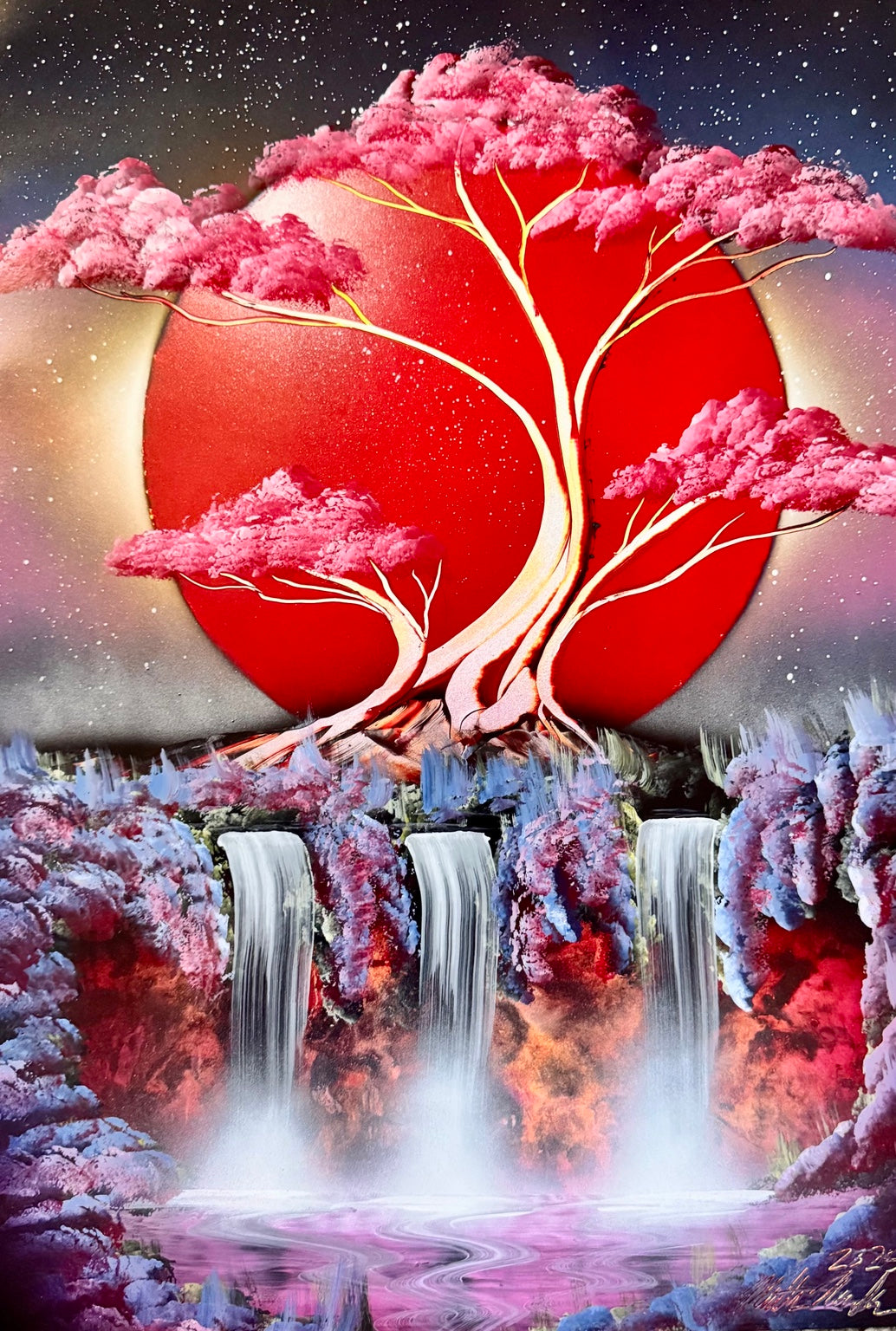 Crimson World Falls